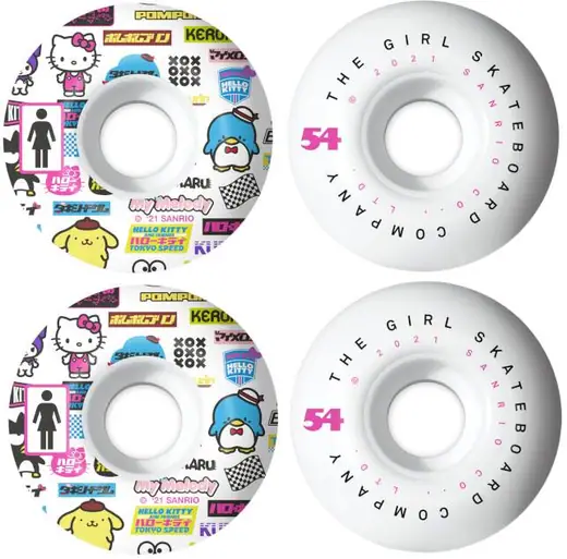 Girl Tokyo Speed 99A Skateboard Hjul 4-Pak | SkatePro
