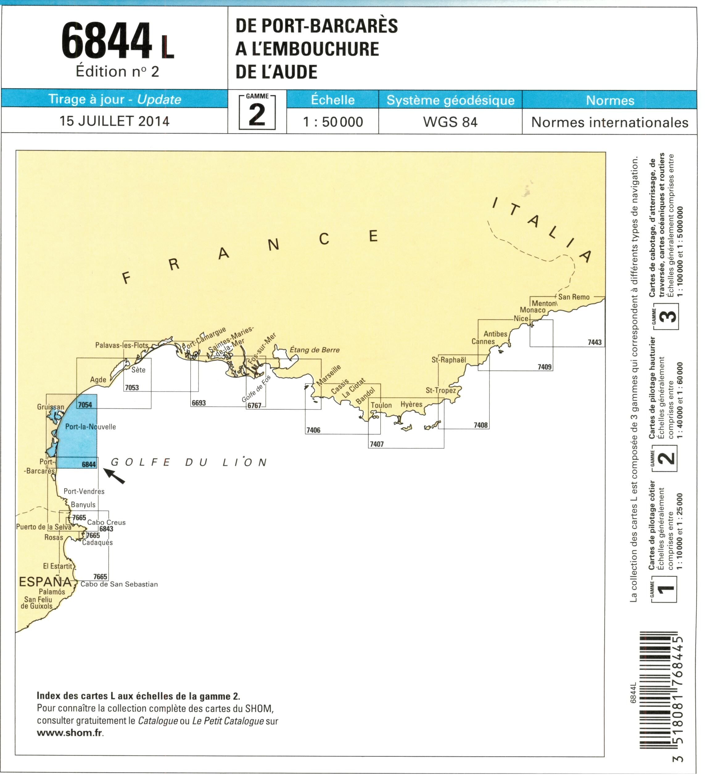 EPSHOM - 6844L DE PORT BARCARES