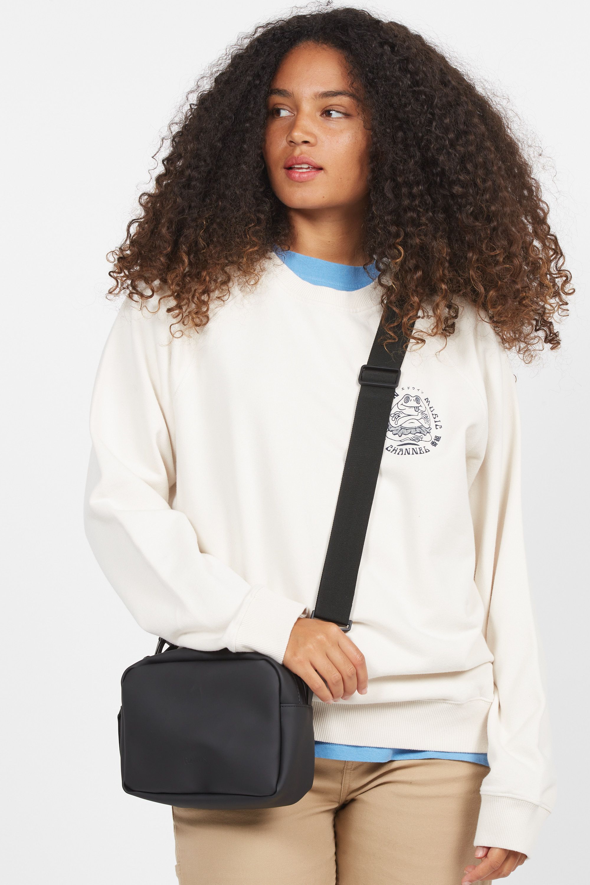 RAINS Sac bandoulière  BOX BAG Noir