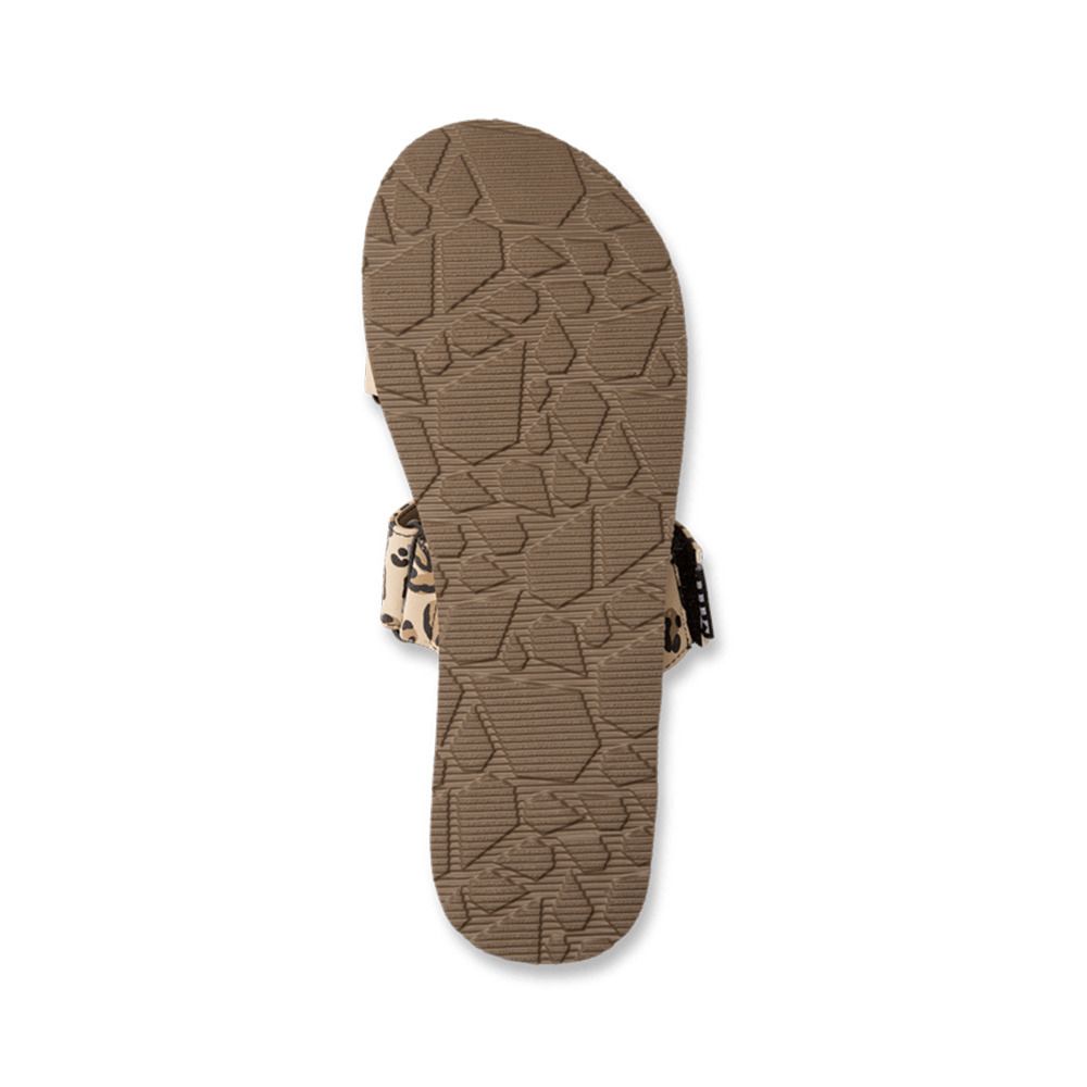 Volcom ECO RECLINER SLIDE - Sandales Femme leopard