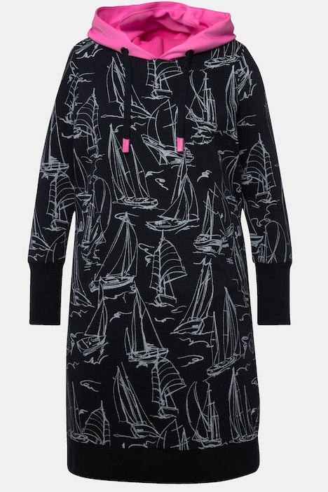 Sweatkleid, allover Print