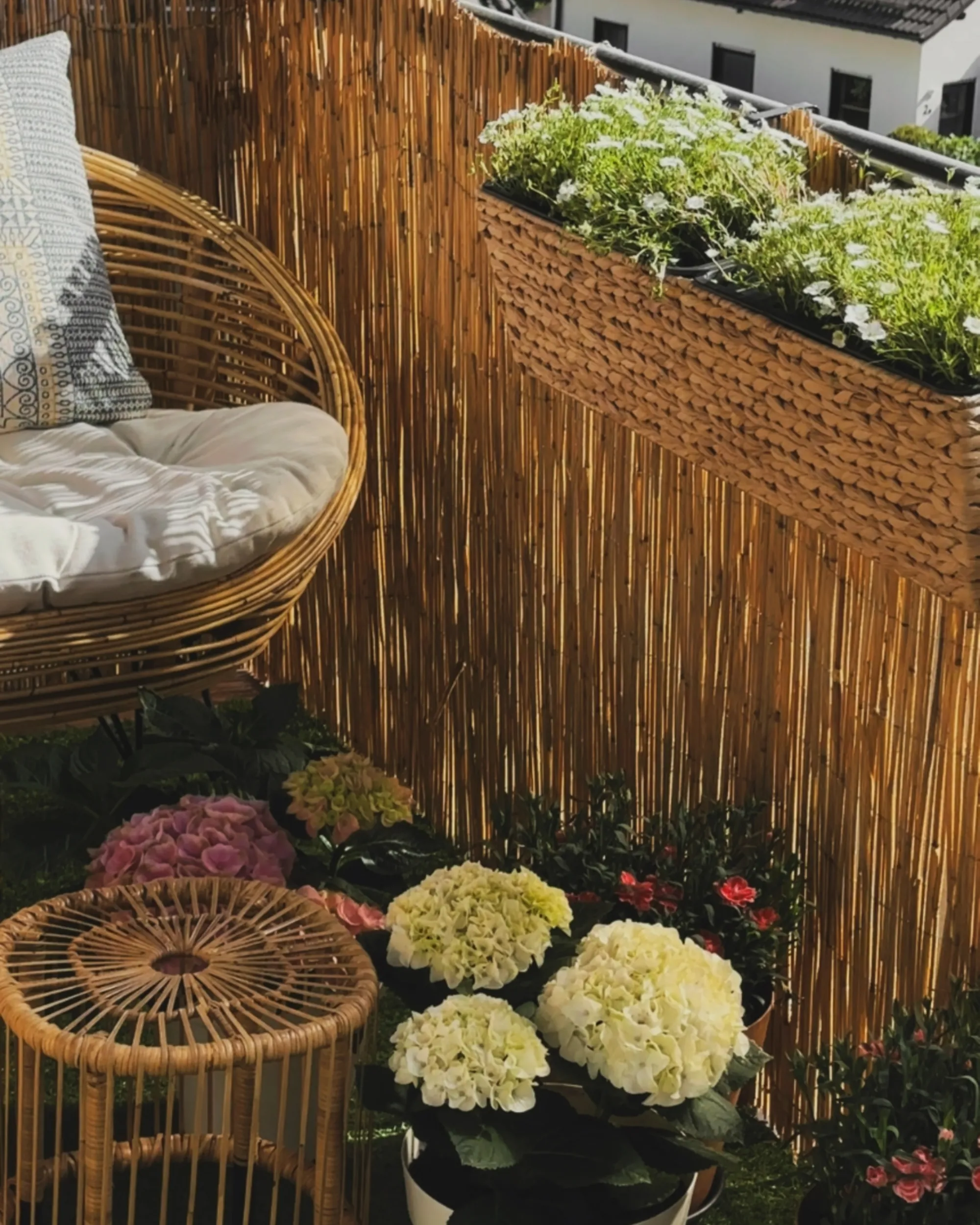 Bloempot KAWALA 80 cm Zandbeige