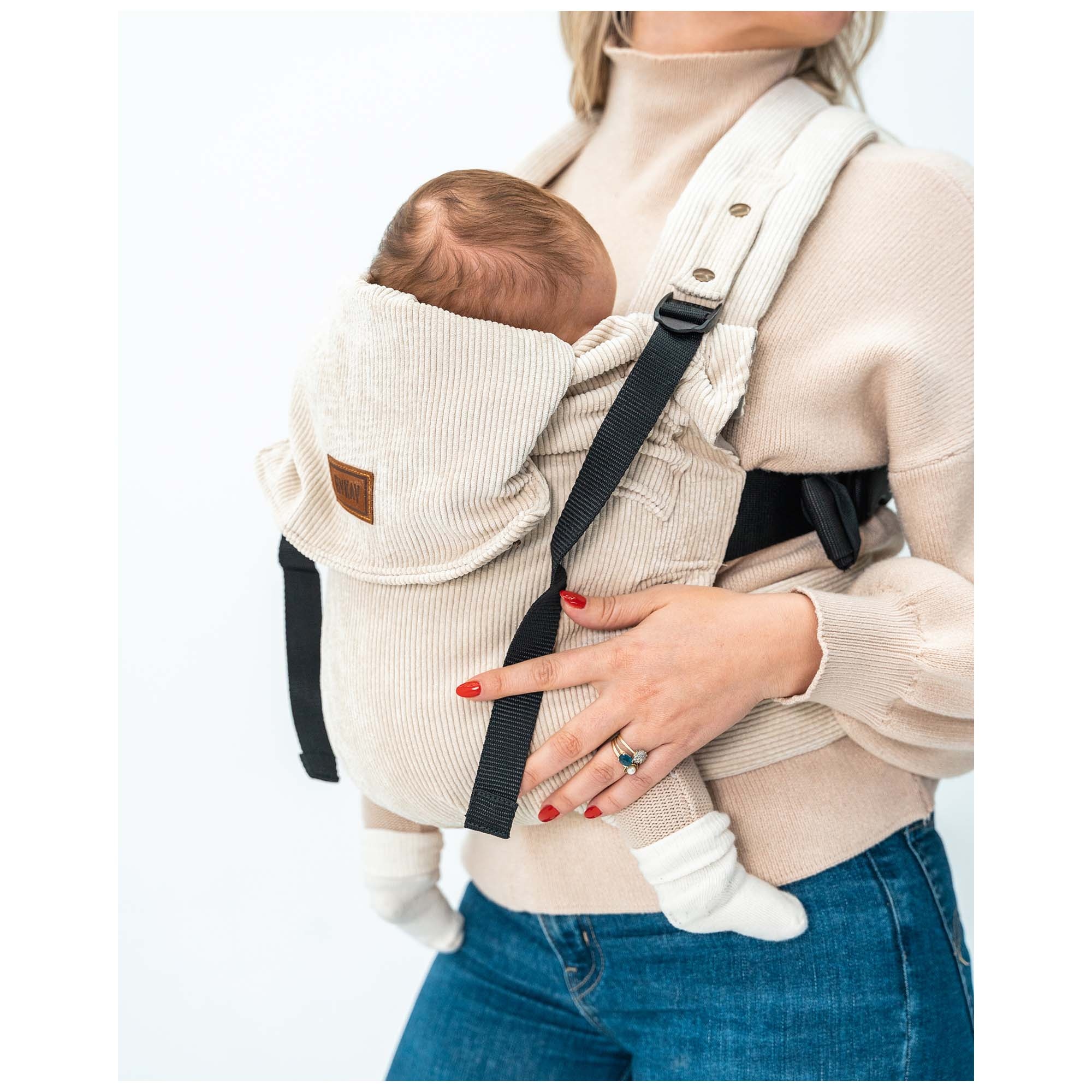 ByKay Click Carrier Deluxe Pro Ribbed Velvet Almond Sand