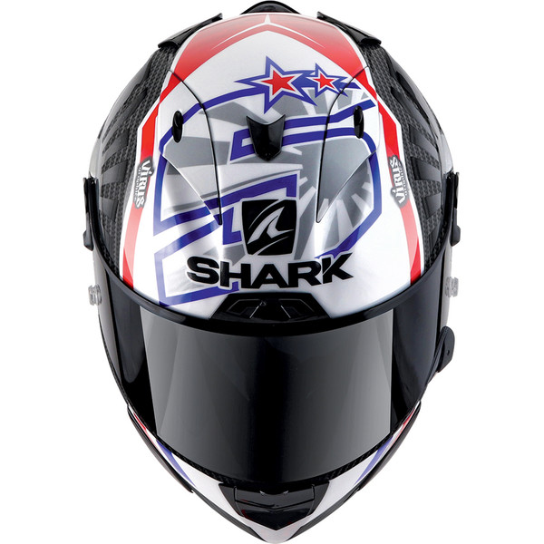 Shark - Casque Race-R Pro Carbon Replica Zarco GP France 2019 Noir / Chrome / Blanc / Rouge / Bleu