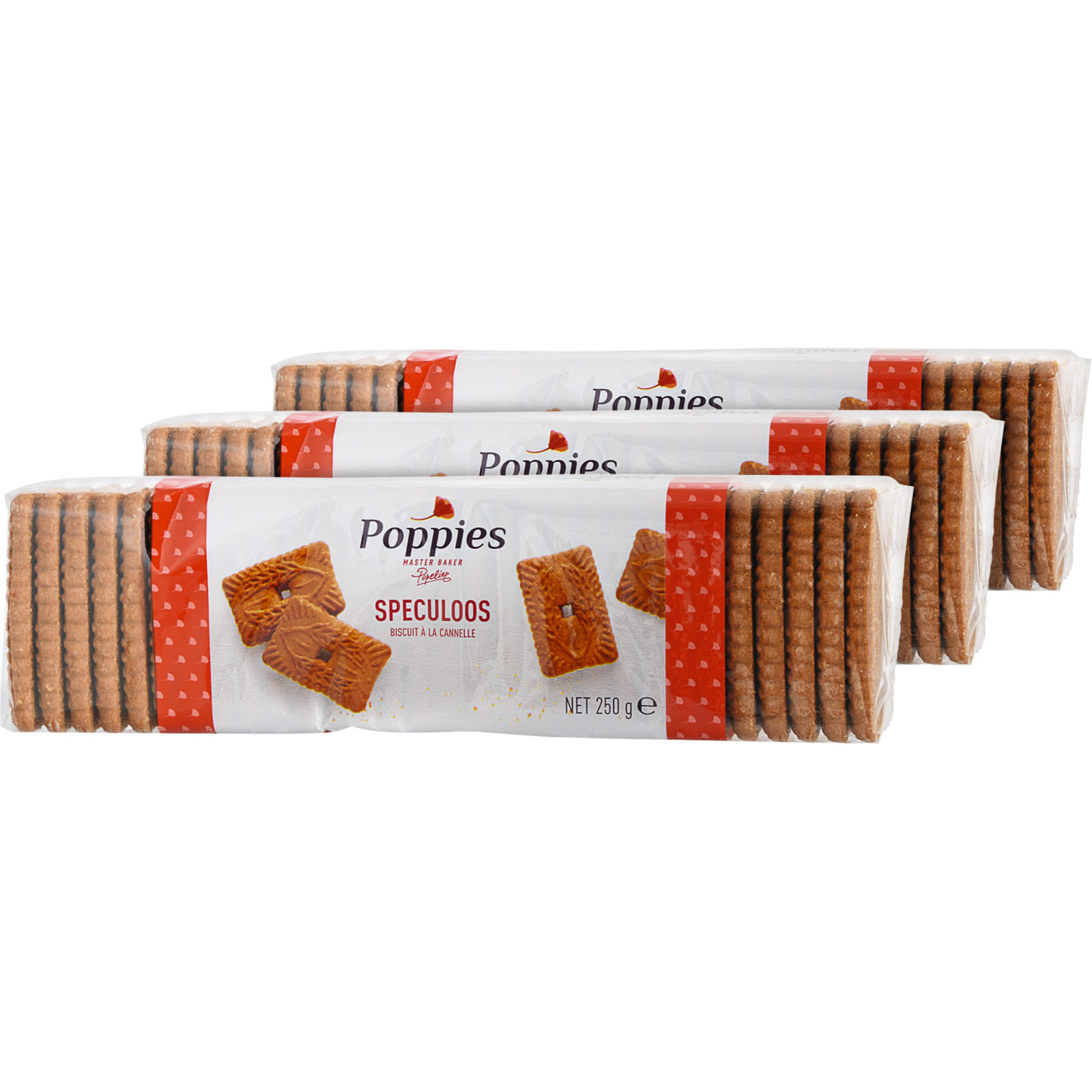 Poppies Karamellgebäck 3x250g
