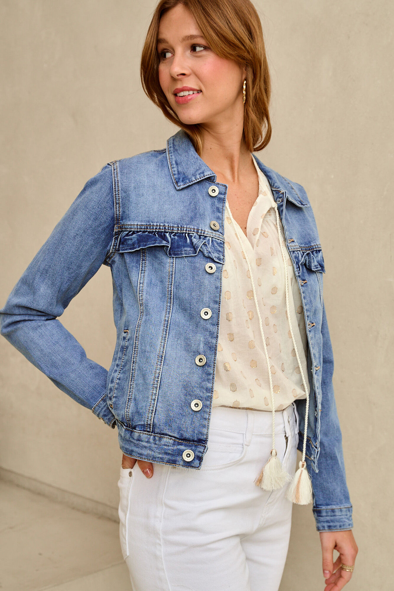 Jaqueta jeans - Azul