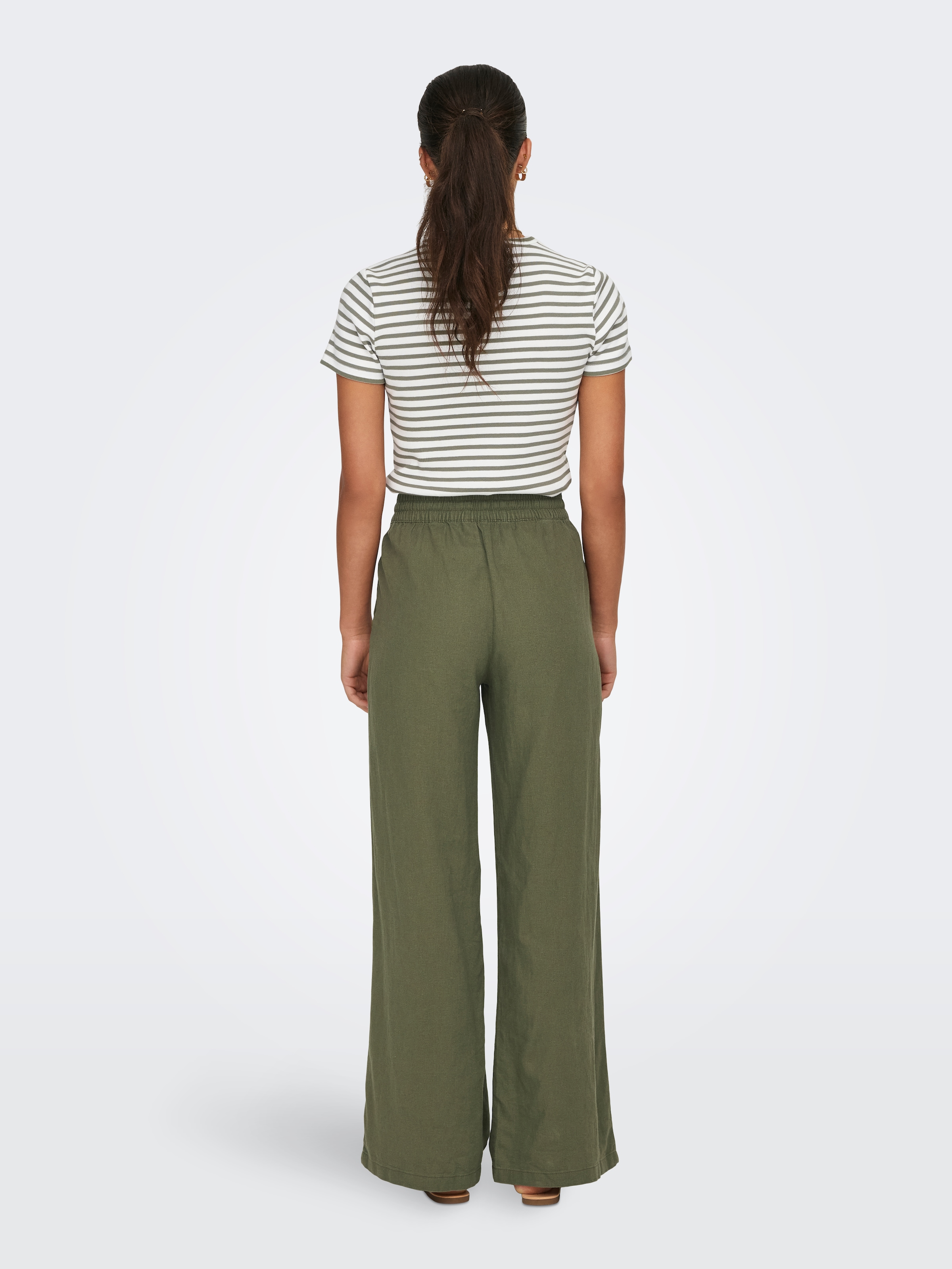JDY Schlupfhose »JDYSAY LINEN HW WIDE PANT WVN NOOS«  Sommerhose mit Leinen