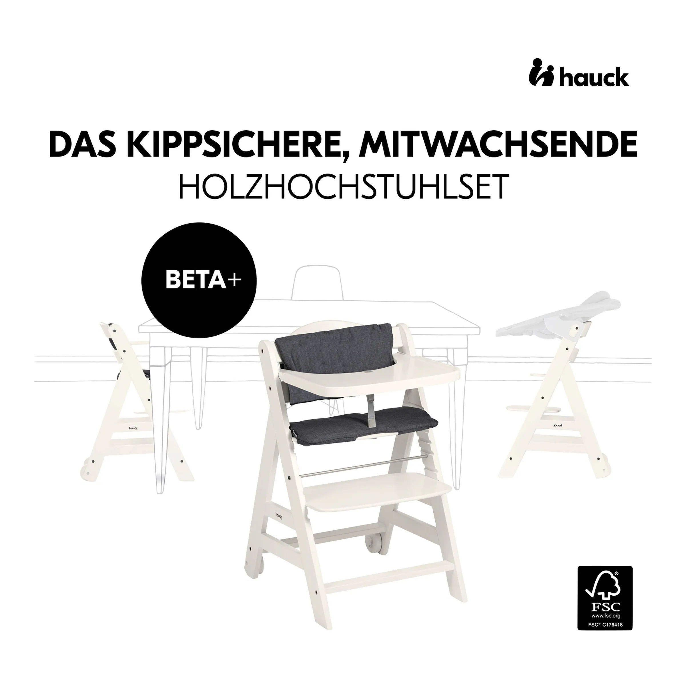 Hauck Hochstuhl Beta+ White