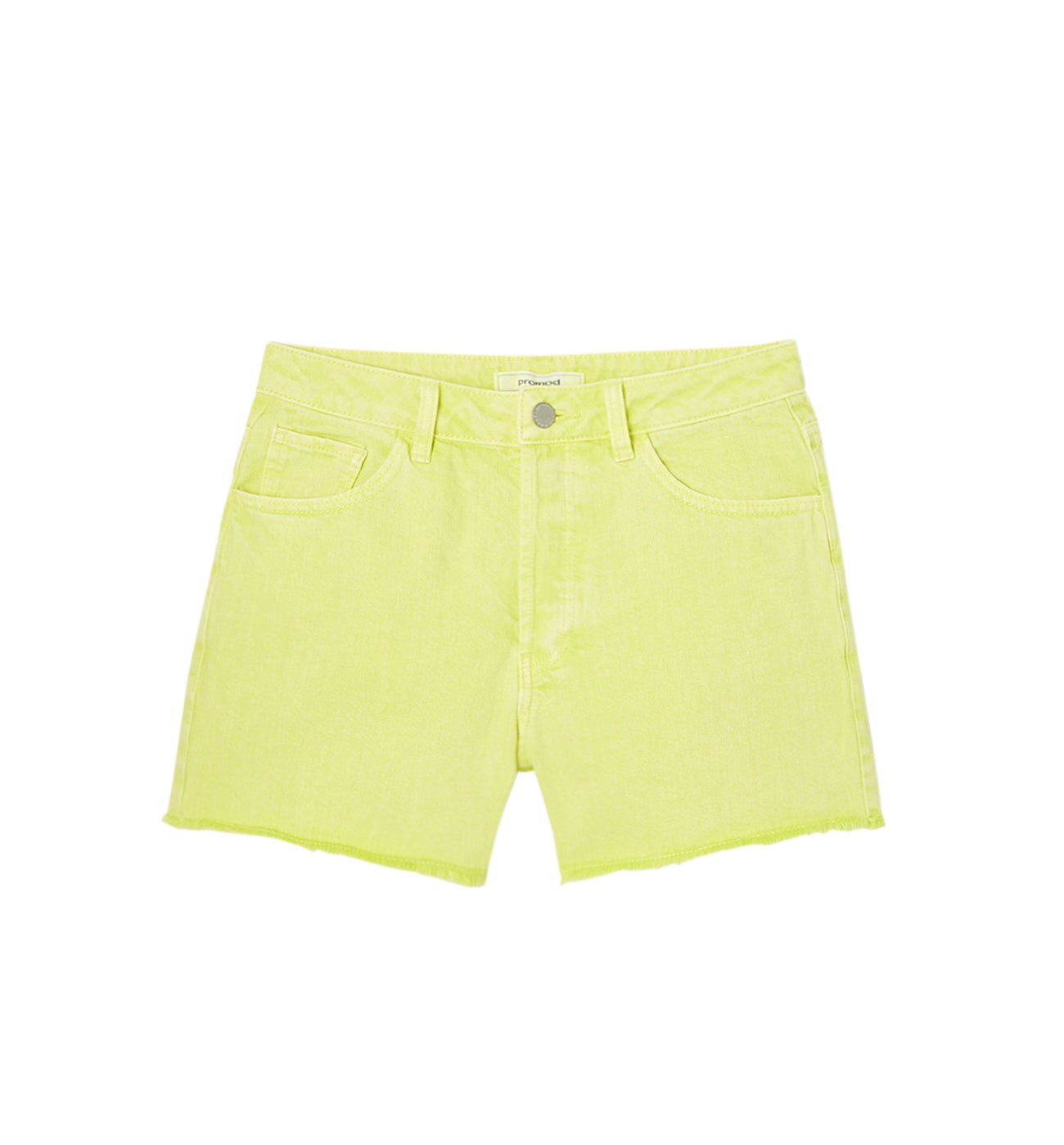 Short en jean pastel Femme - VERT ANIS CLAIR