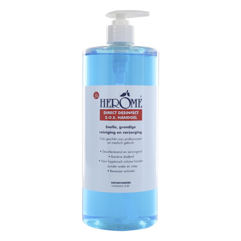 Herôme Desinfect Double Active Geparfumeerd Met Pomp 1000ml