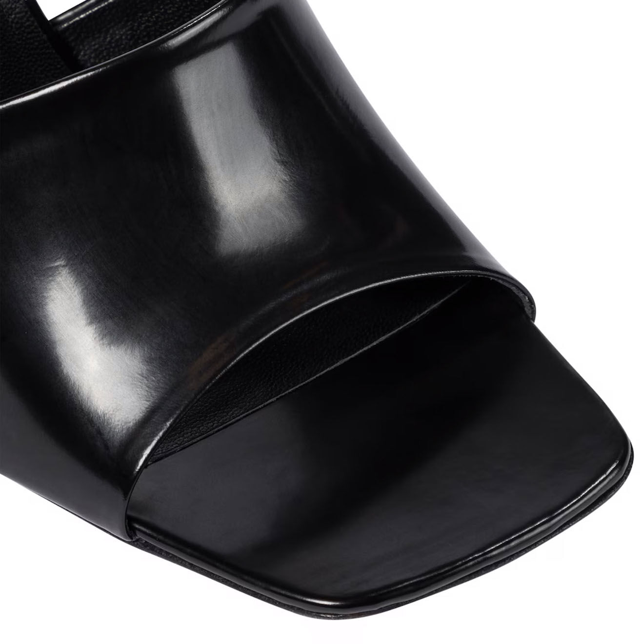 By Far Mules en Cuir Liliana noires - Talon 9 cm