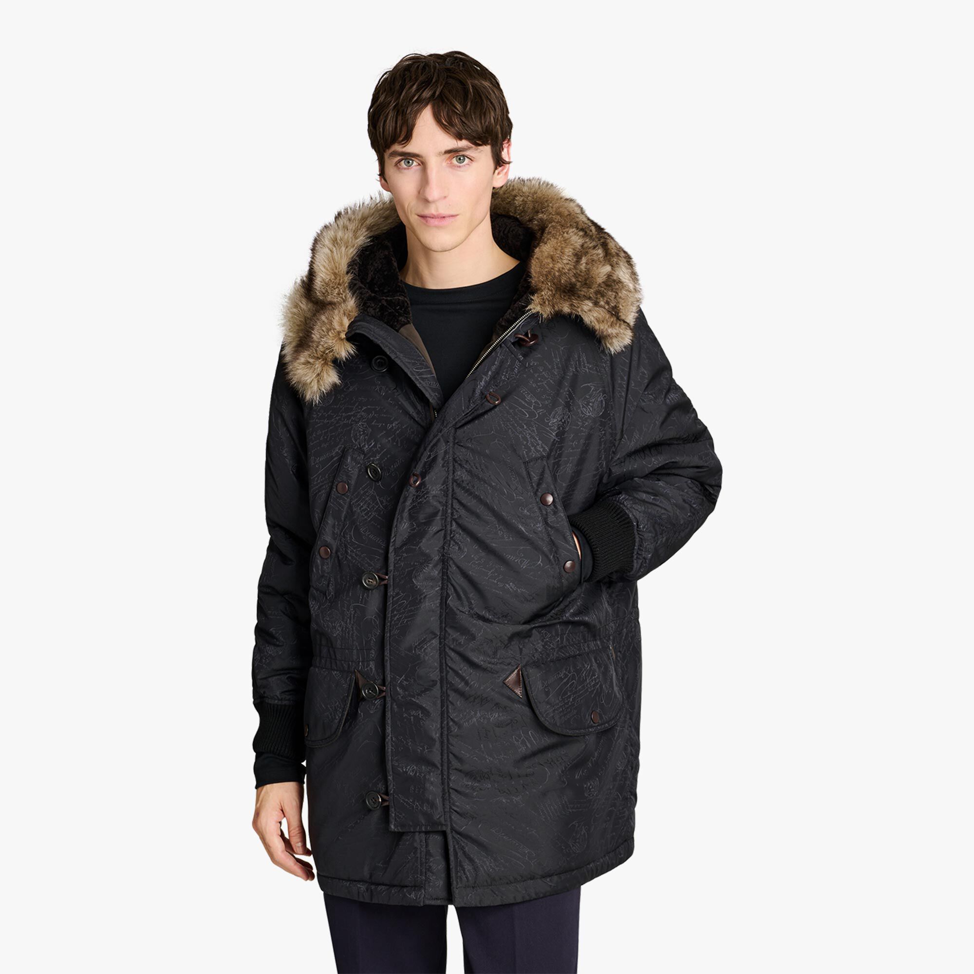 Parka En Nylon Scritto