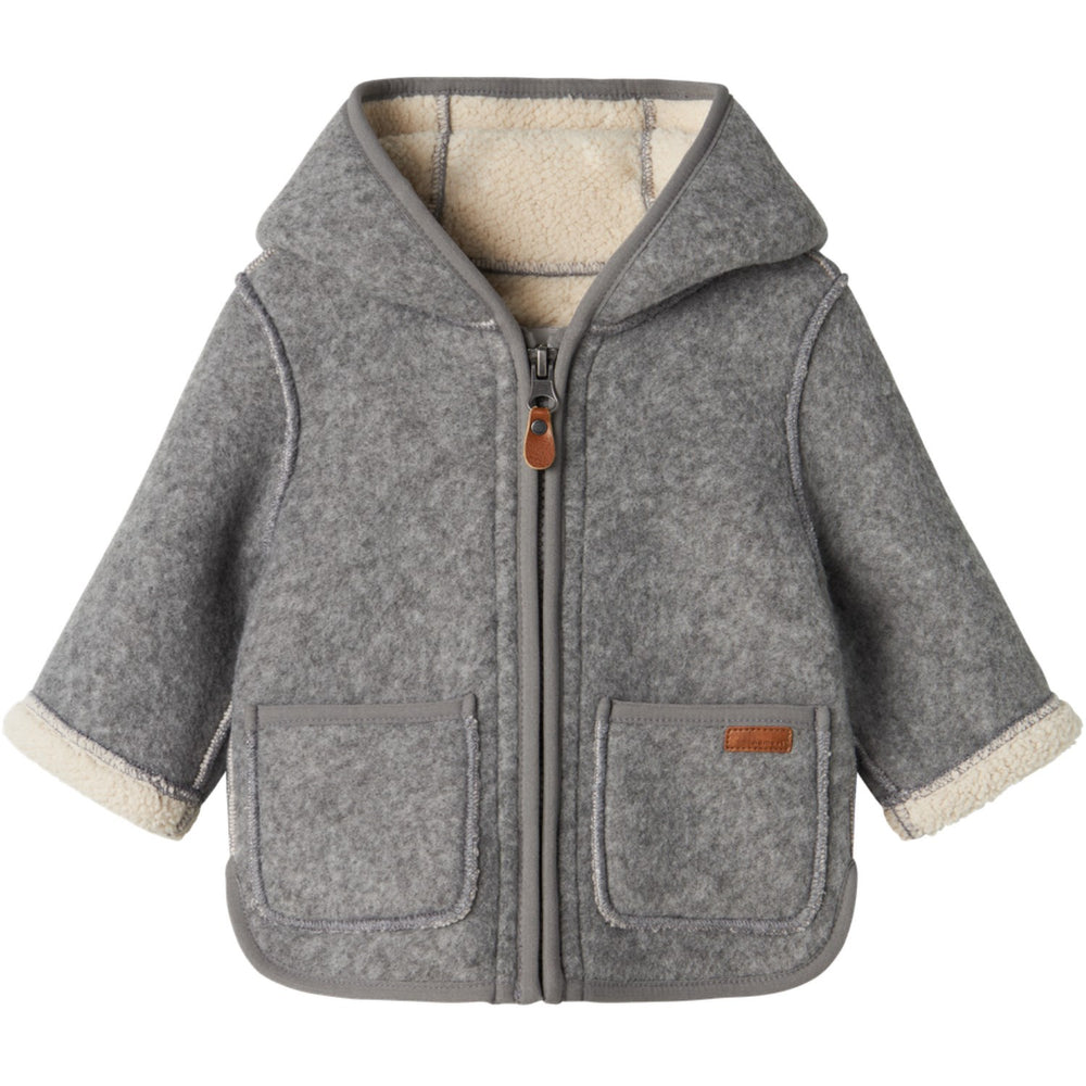 Køb Name It Grey Melange Mily Jakke2