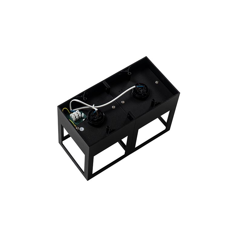 Moderne plafondlamp zwart 2-lichts - Cela