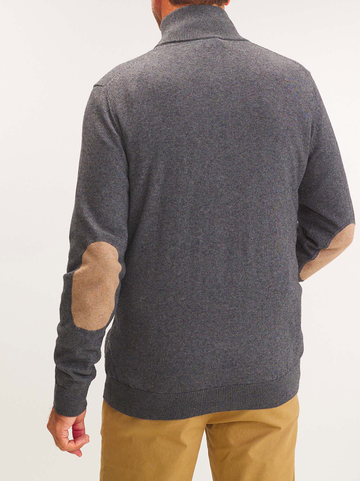 Pull Homme Col Camionneur Gris
