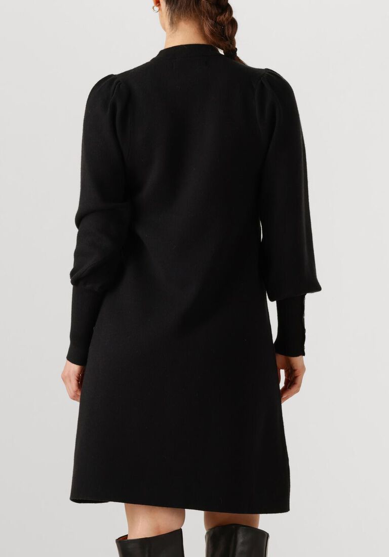 zwarte janice midi jurk clay