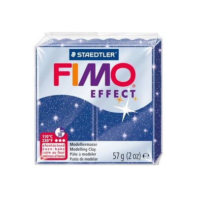 Pâte Fimo Effect - Bleu Pailleté - 57G