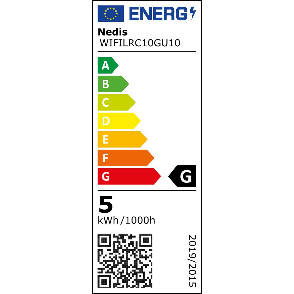 Nedis WIFILRC10GU10 Smartlife multicolour LED-lamp GU10 345m 4.9W
