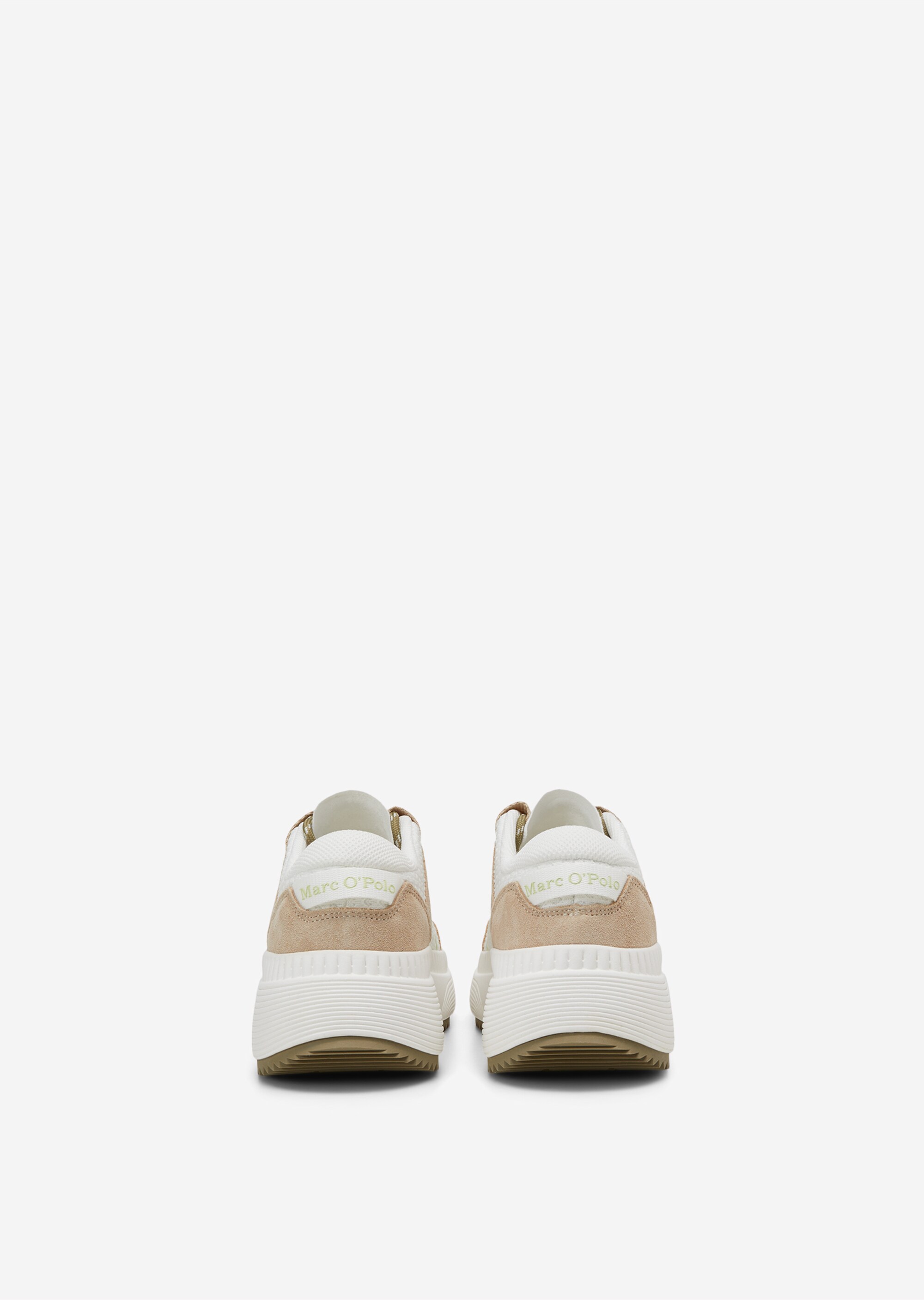 Sneaker aus Mesh und Veloursleder