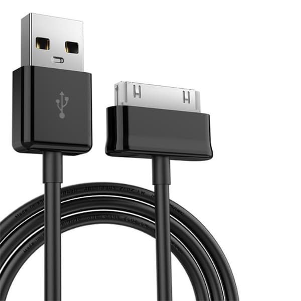 INF 30 pins USB-kabel ladekabel/datakabel, kompatibel med Samsung P1000/N8000/N8010 Sort Samsung P1000 1 m