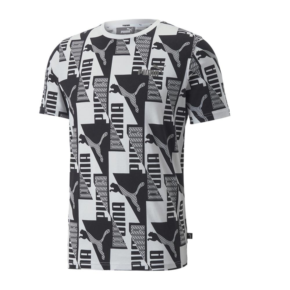 Puma T-shirt Noir à Motifs Homme Puma Power Aop