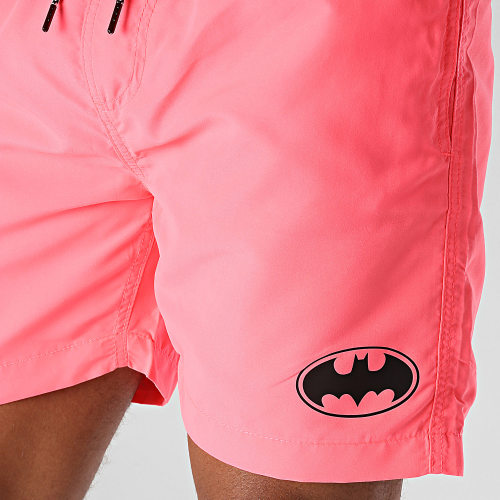 Short De Bain Logo Rose Fluo