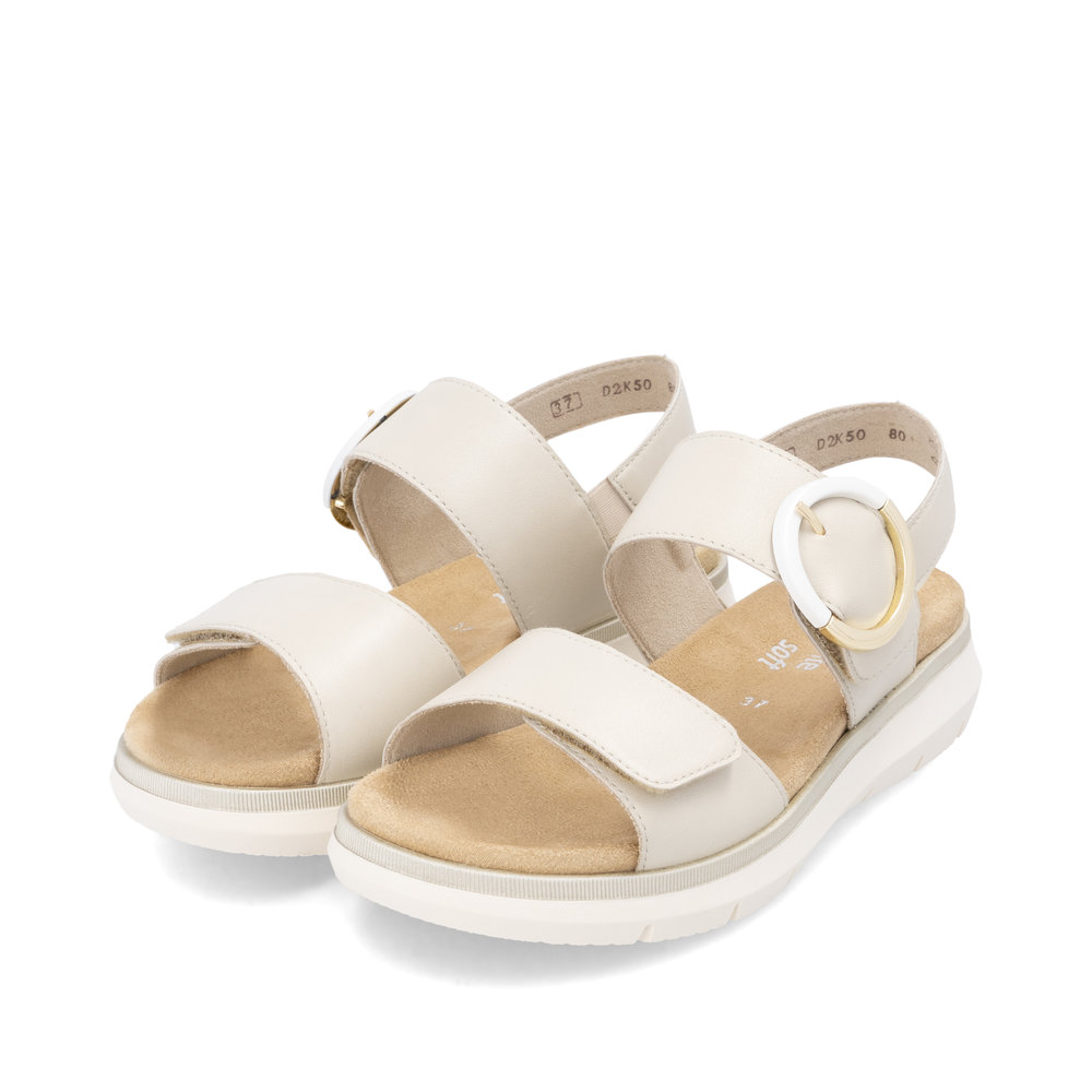Remonte Damen-Sandalette Lite n Soft Kreide-Weiß-Beige