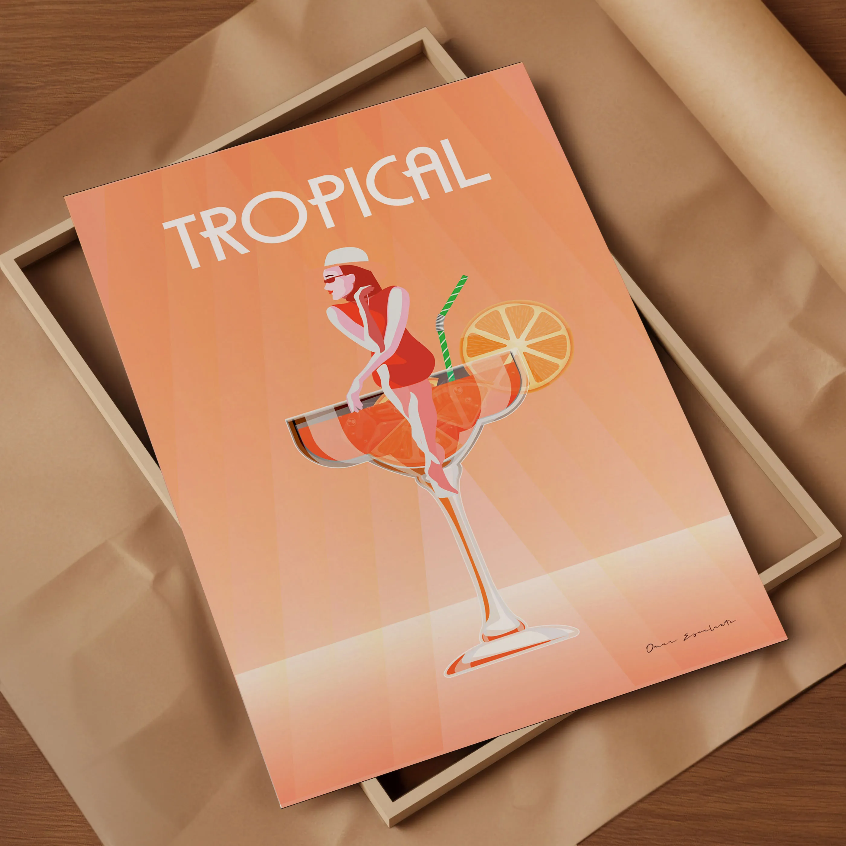 Poster&Frame Plakat - Tropical drink