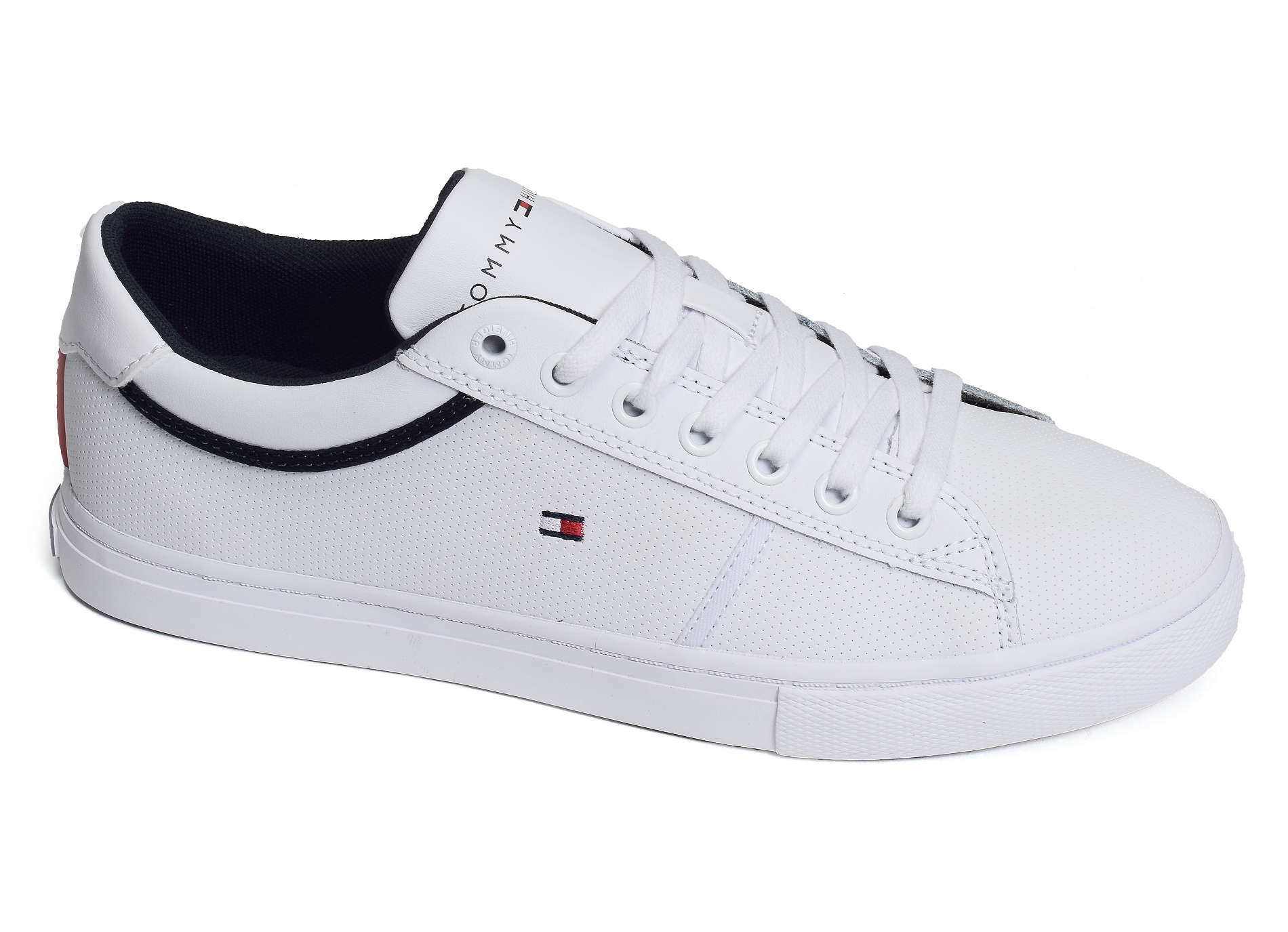 Iconic leather vulc punched 4166 blanc