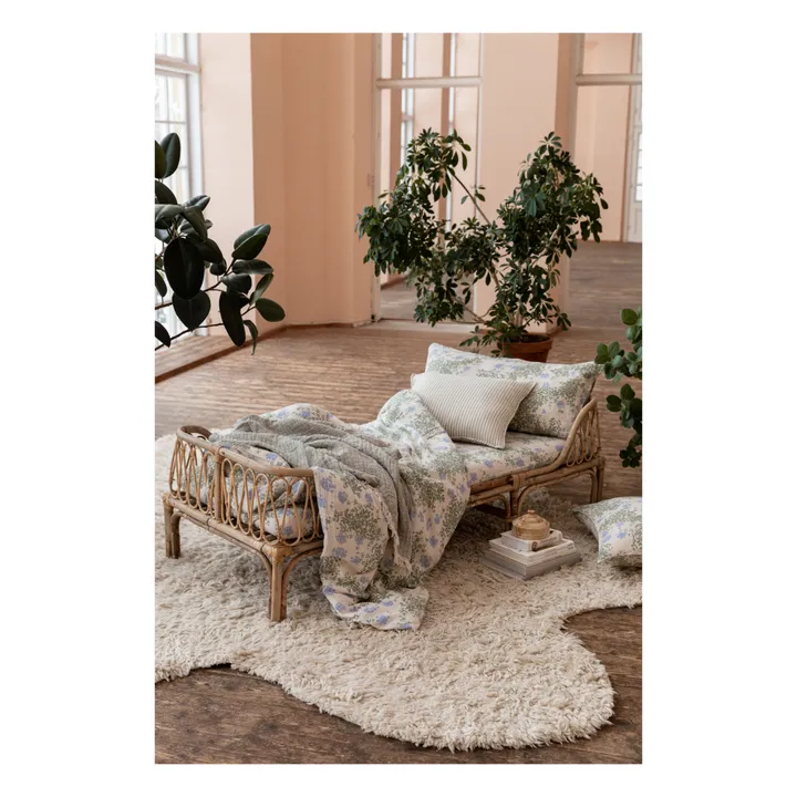 garbo&friends Parure de lit Plumbago en coton bio | Bleu