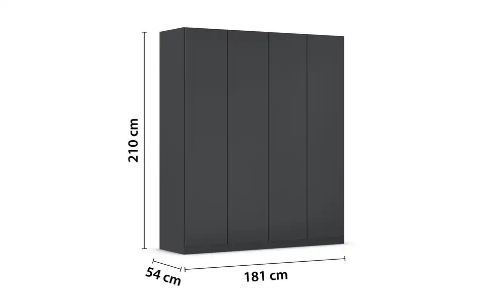 Falttürenschrank 4 Stück 181 cm
