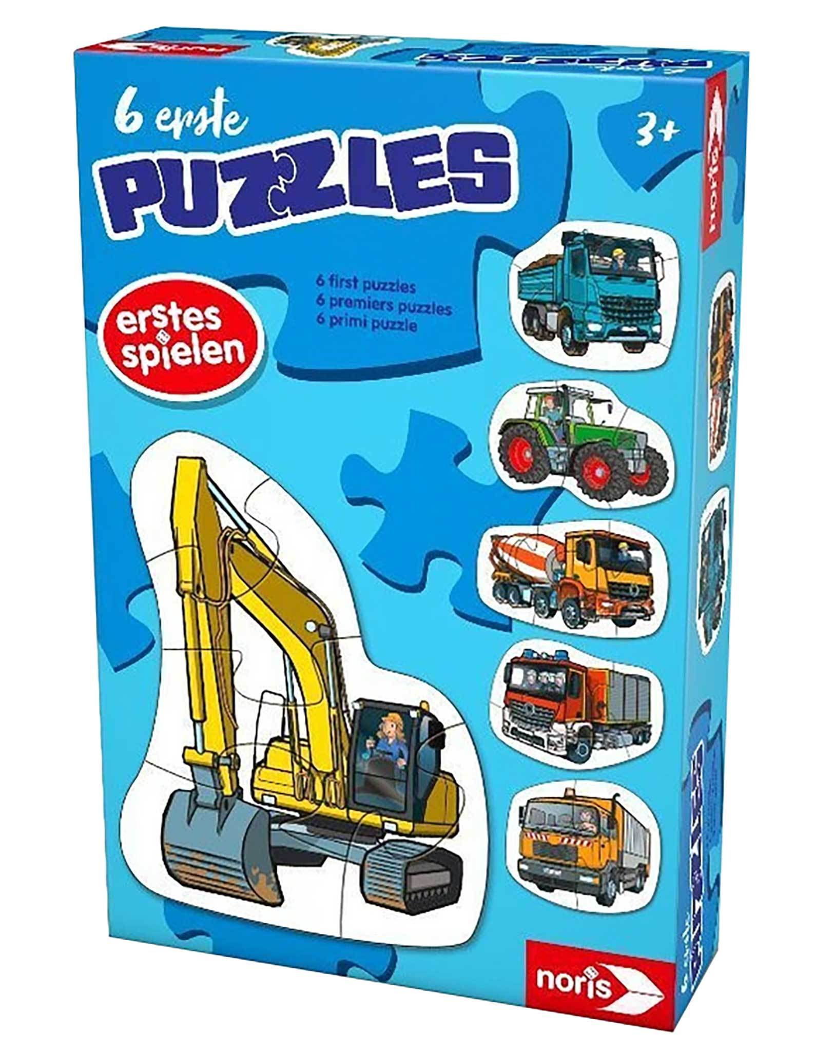 6 erste Puzzles  Fahrzeuge