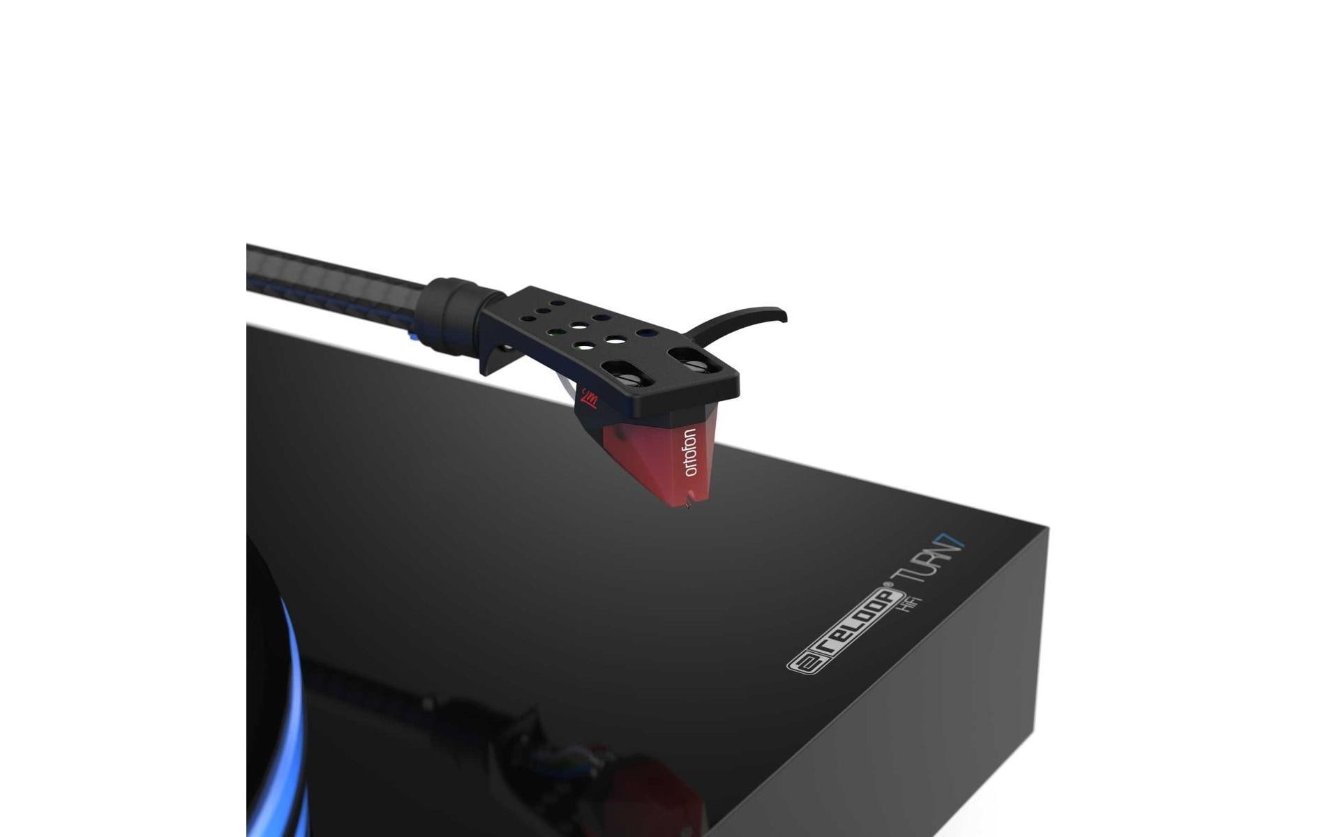 Plattenspieler HiFi Turn7 Schwarz<br>Hochwertiges USB-Plattenspielersystem mit Riemenantrieb