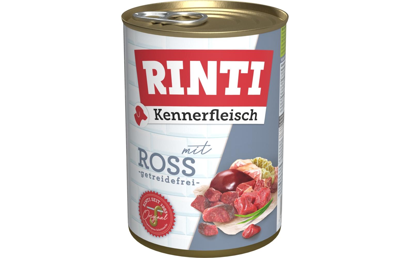 Nassfutter Kennerfleisch pur Dose Ross, 24 x 400 gAlleinfuttermittel für ausgewachsene Hunde
