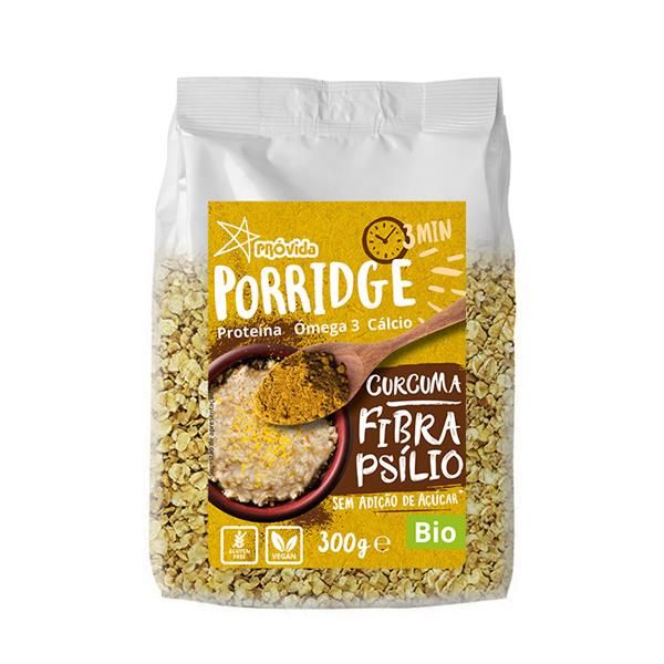 Porridge (Papas Aveia) Curcuma & Fibra Psílio