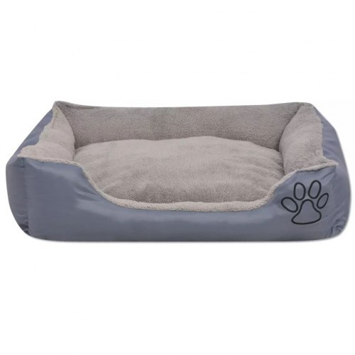 Cama/almofada cinza para cachorro