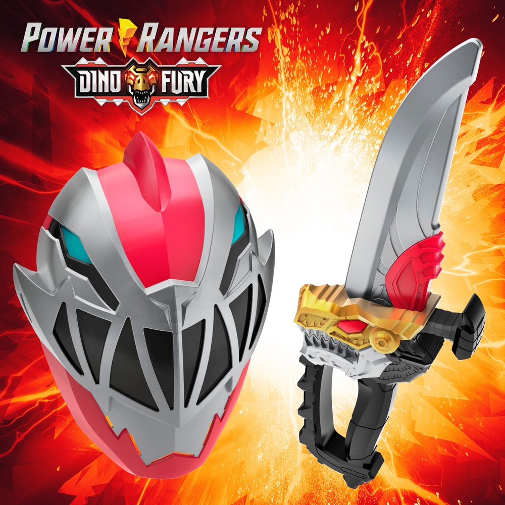 Power Rangers Dino Fury Maske und Dino Dolch