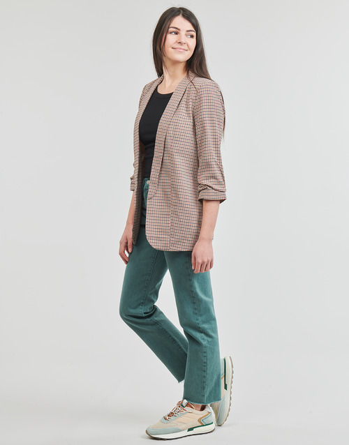 Pieces - PCBOSS 3/4 PRINTED BLAZER - Marron