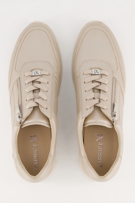 Caprice Hirschleder-Sneaker, Wechselfußbett, Weite G