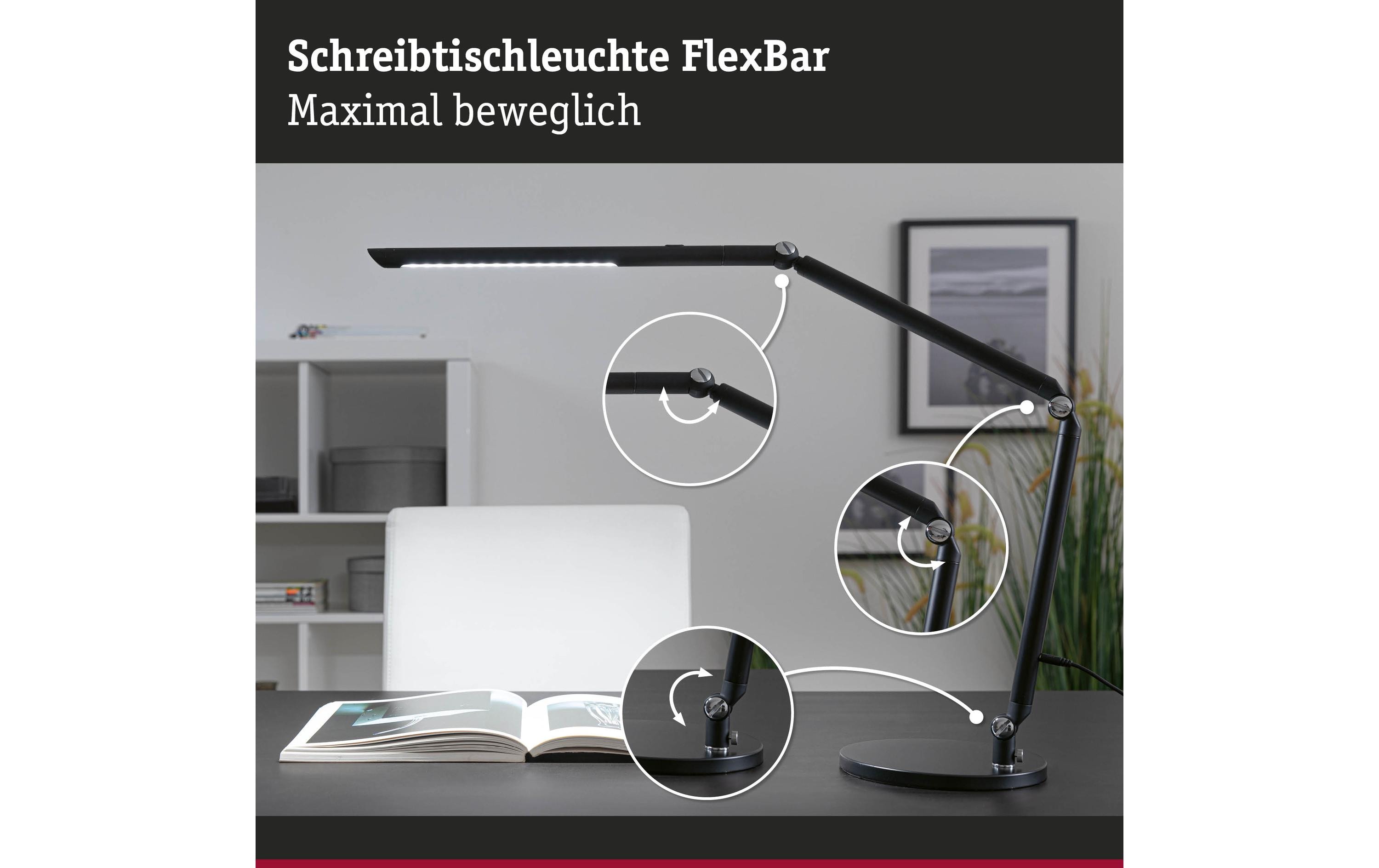 Schreibtischleuchte FlexBar, SchwarzLED Schreibtischleuchte FlexBar