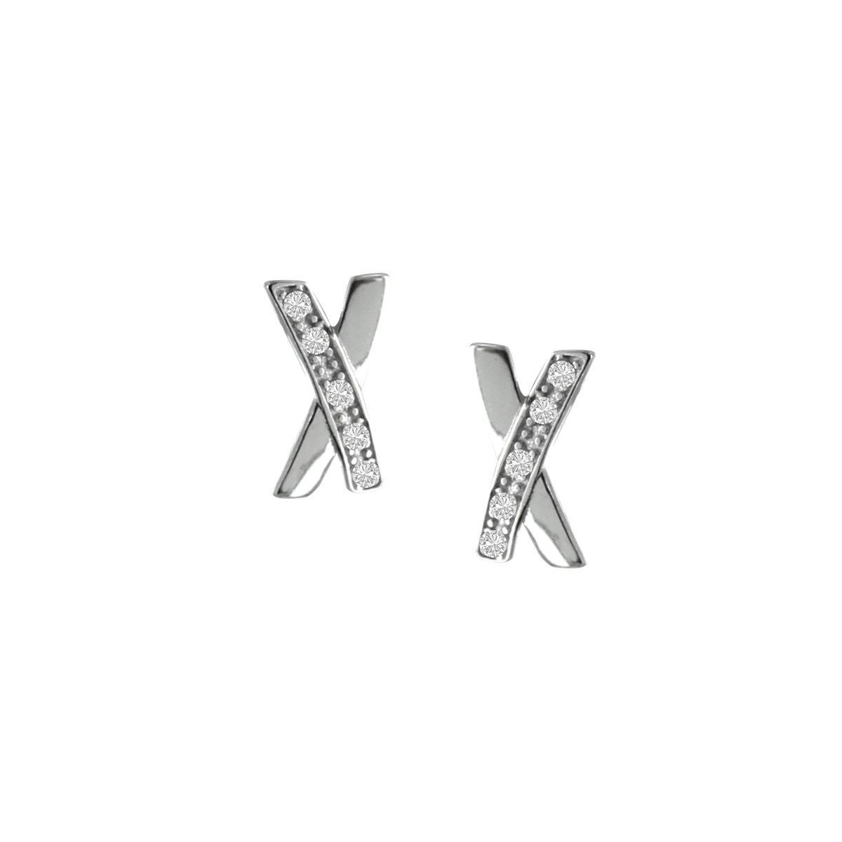 Boucles d'oreilles argent 925 et oxydes