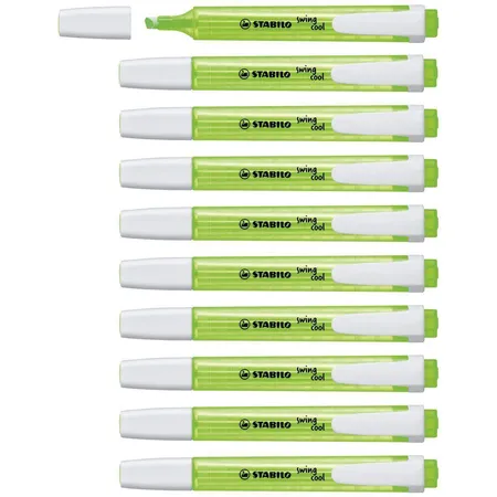 Textmarker - STABILO swing cool - 10er Pack - grün