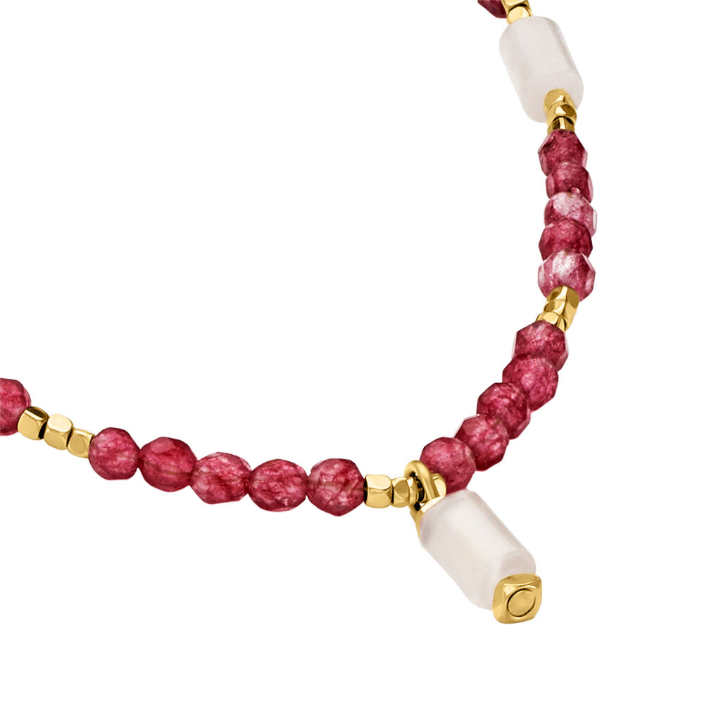 Collier Attila Acier Doré Onyx Malachite