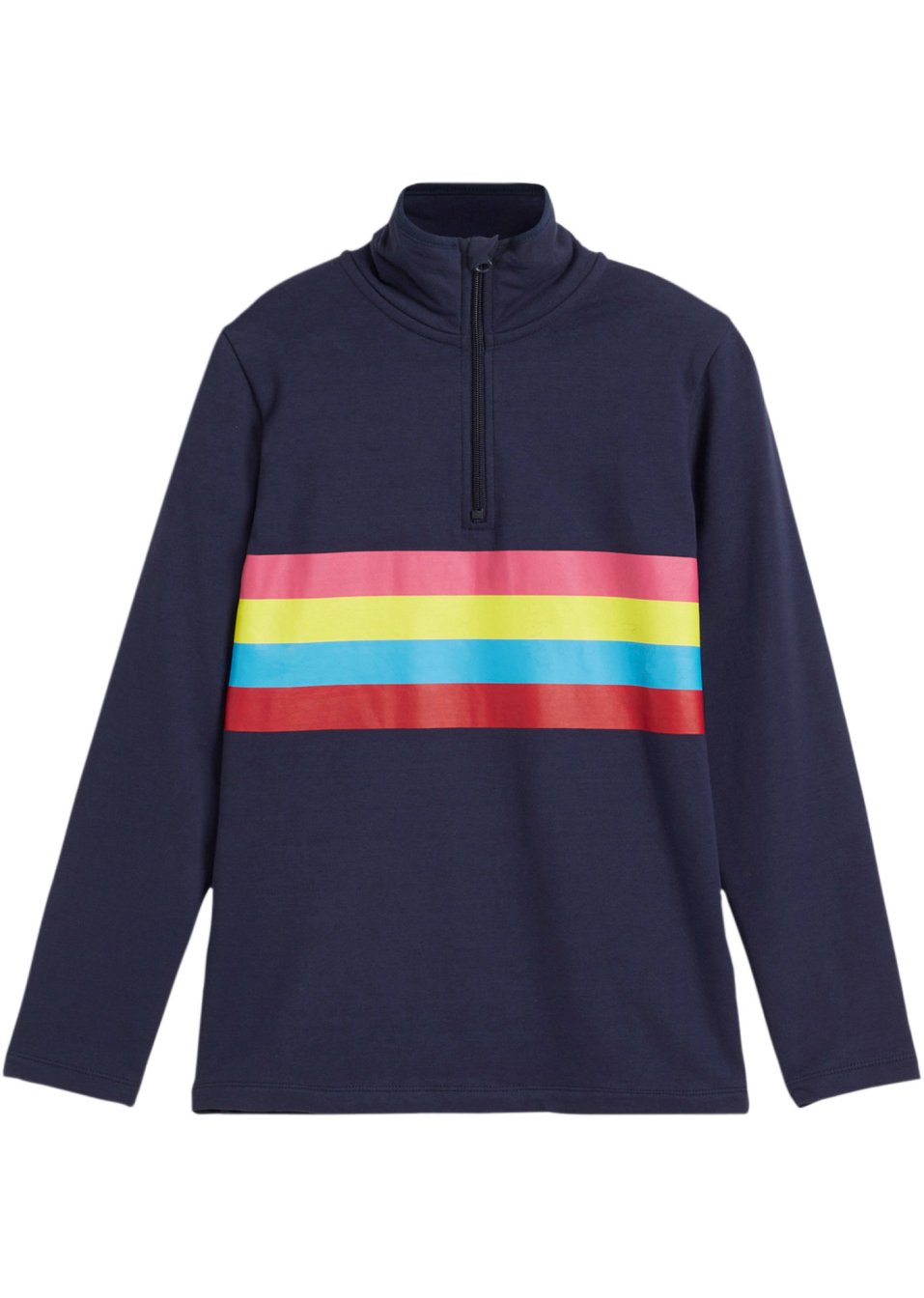 T-shirt thermo manches longues fille avec col montant