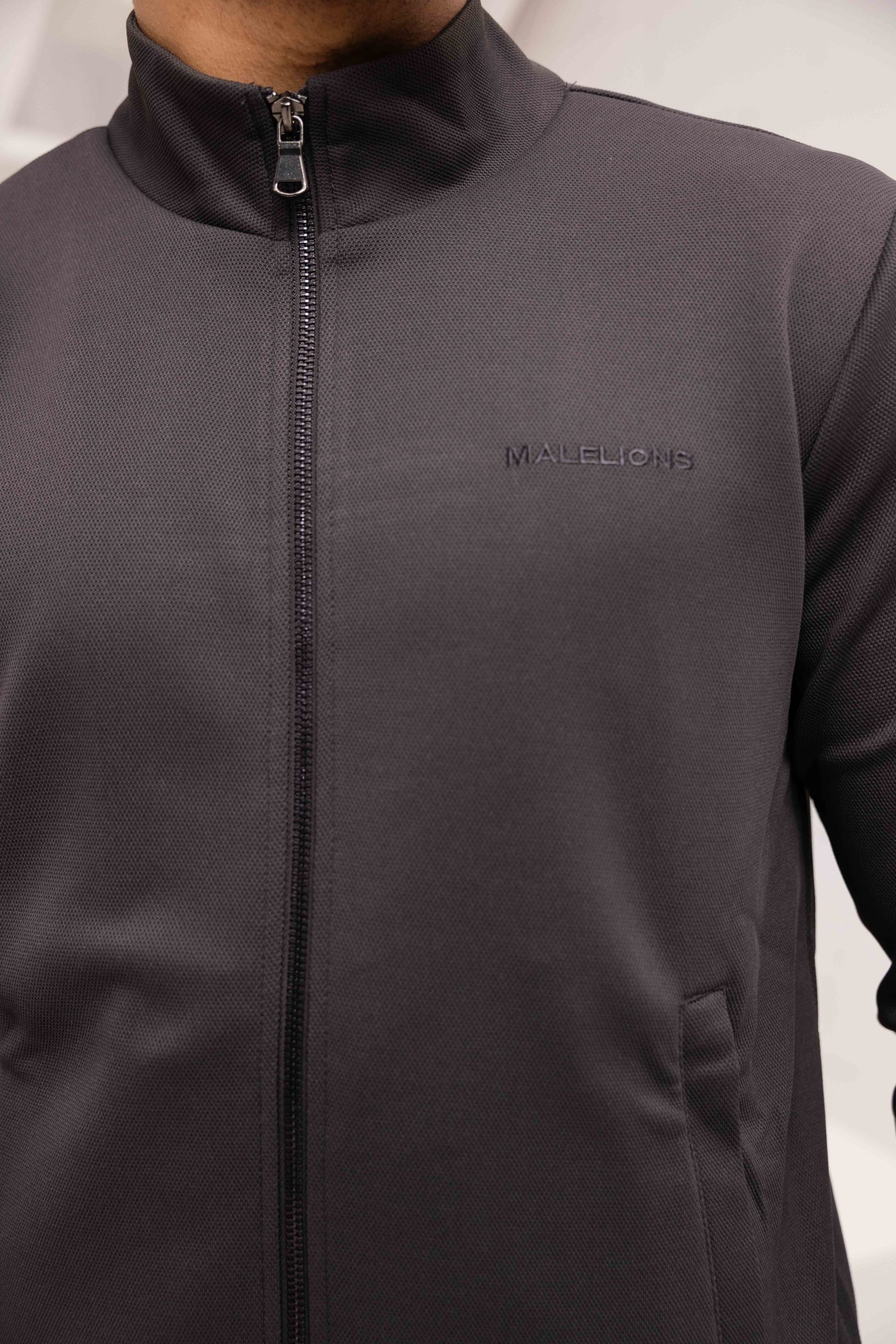 Malelions Pique Zip Trainingspak Heren Bruin