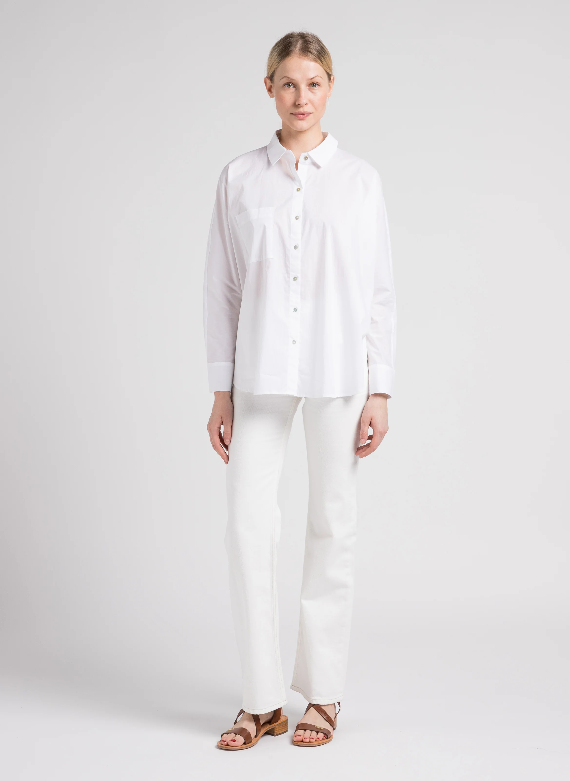 HOCEAN - Sandales spartiates en cuir | Marron