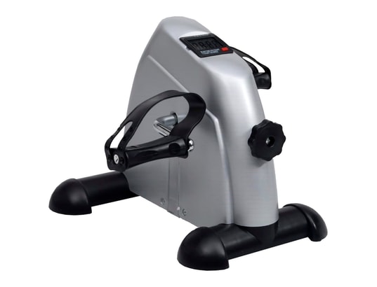 VIDAXL - Mini vélo d'exercices argent à volant en plastique