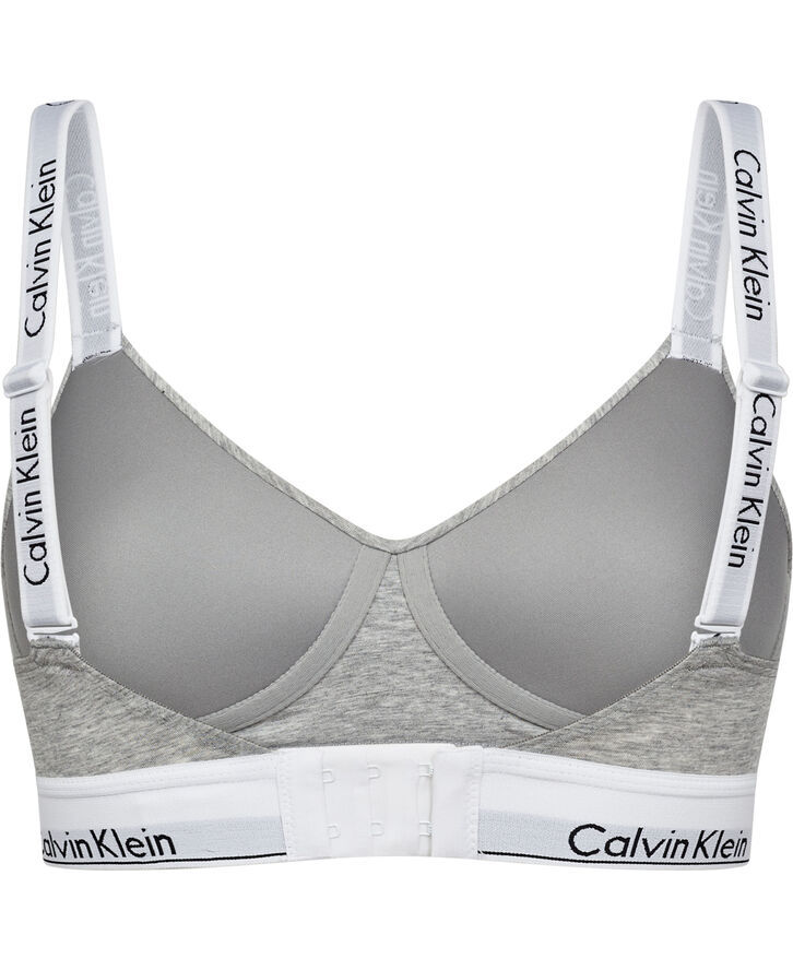 Calvin Klein LGHTLY LINED BRALETTE B10 grey heather