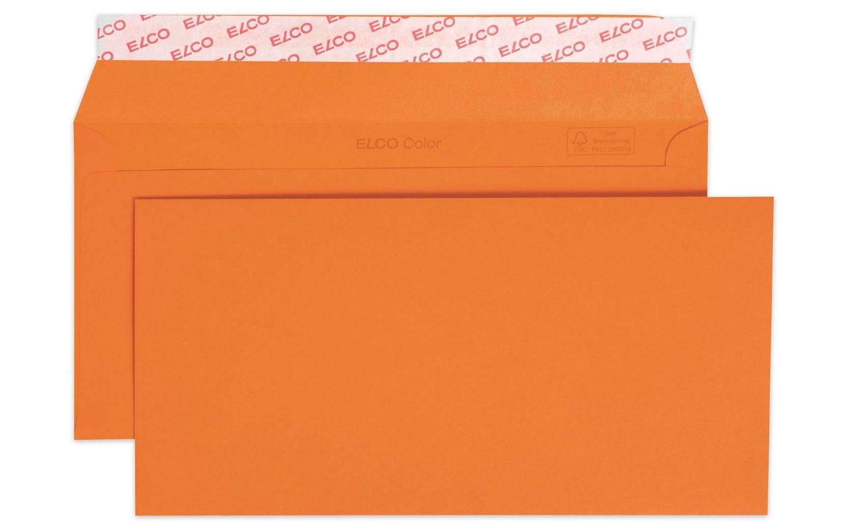 Couvert Color C5/6, Keine Fenster, 25 Stück, OrangeFarbige Briefumschläge von Elco