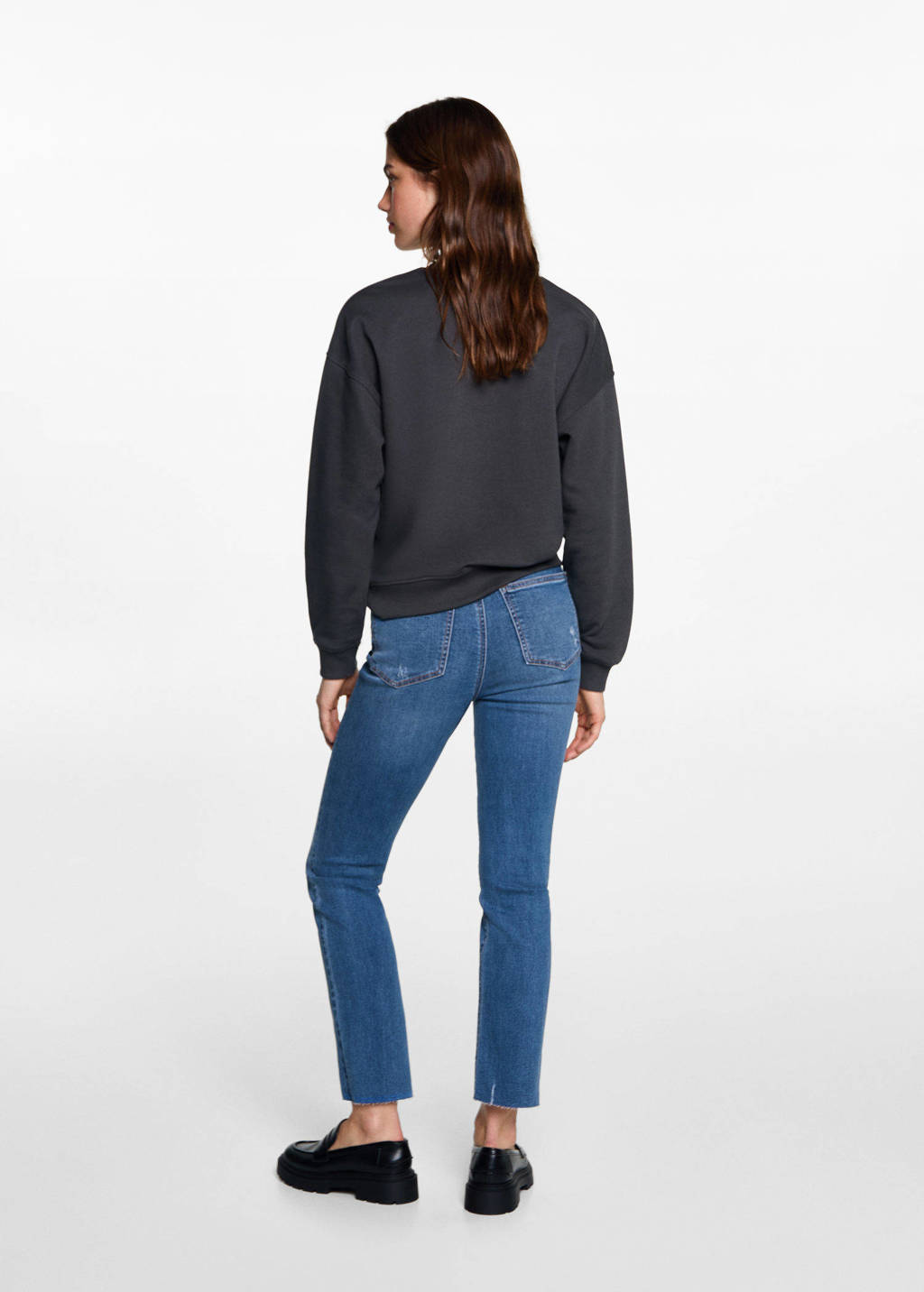 MANGO TEEN regular fit jeans changeant blauw